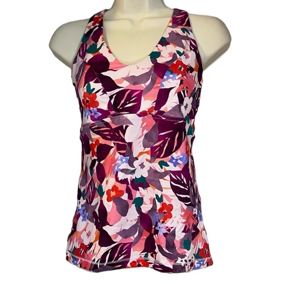 ATHLETA Tankini NWT Daybreak Tropic Triangle  Swim - Picture 9 of 12